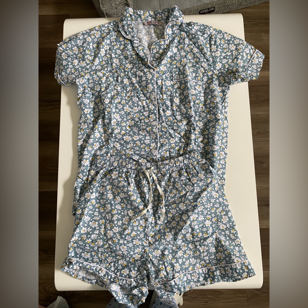 BALENO Floral Pajama Top and Bottom Set